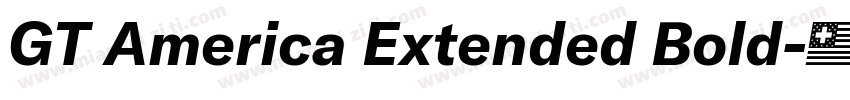 GT America Extended Bold字体转换
